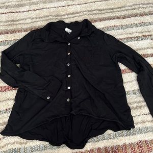 Black button down